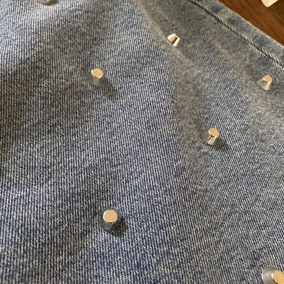 Wild Fable Blue Embellished A-Line Mini Skirt - Picture 2 of 7